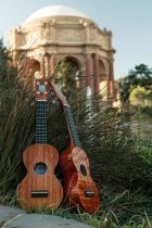 All Solid Hawaiian Koa Figure 8 Soprano Ukulele w/bag
